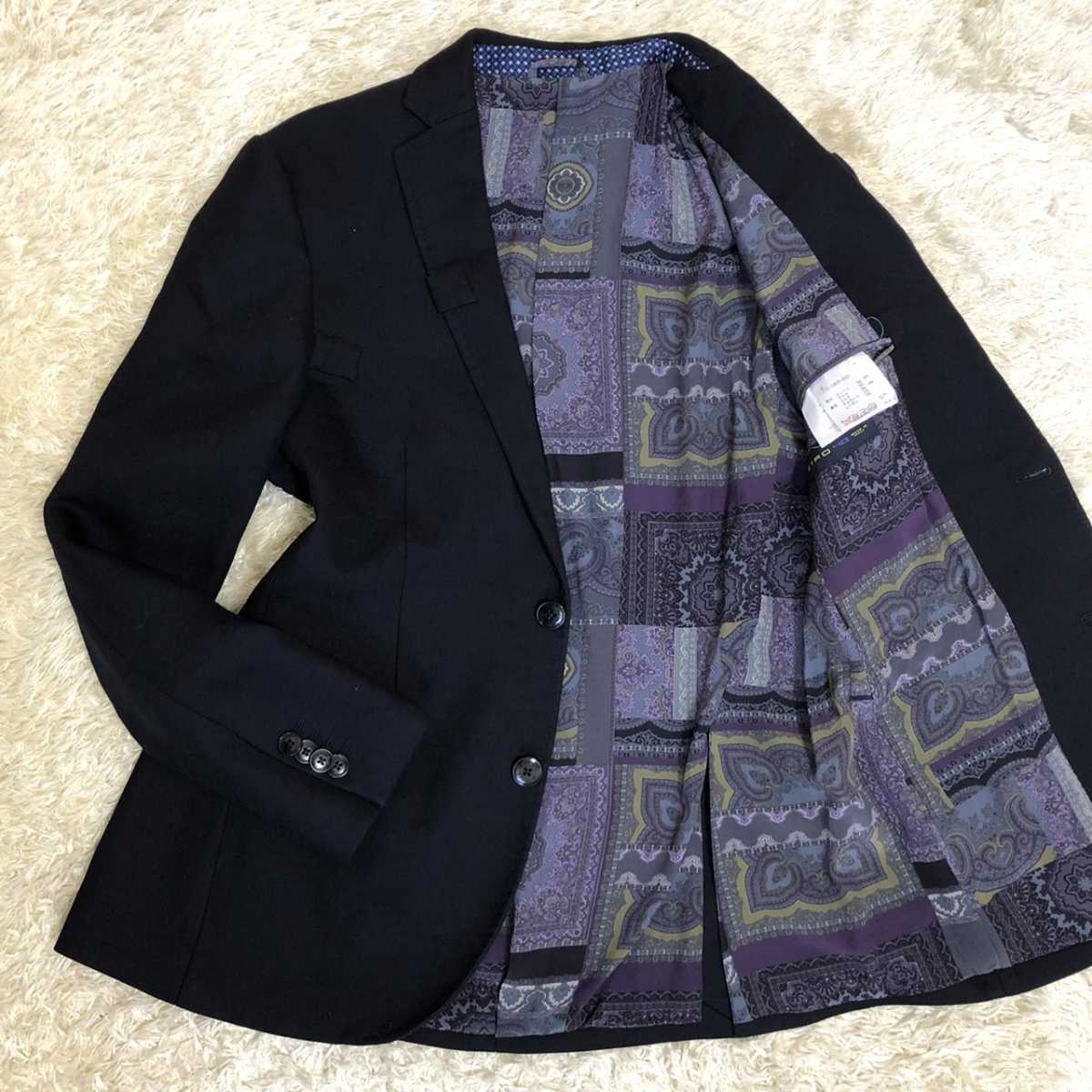 美品 エトロ 『裏地で魅せる』 ETRO テーラードジャケット 裏地総柄