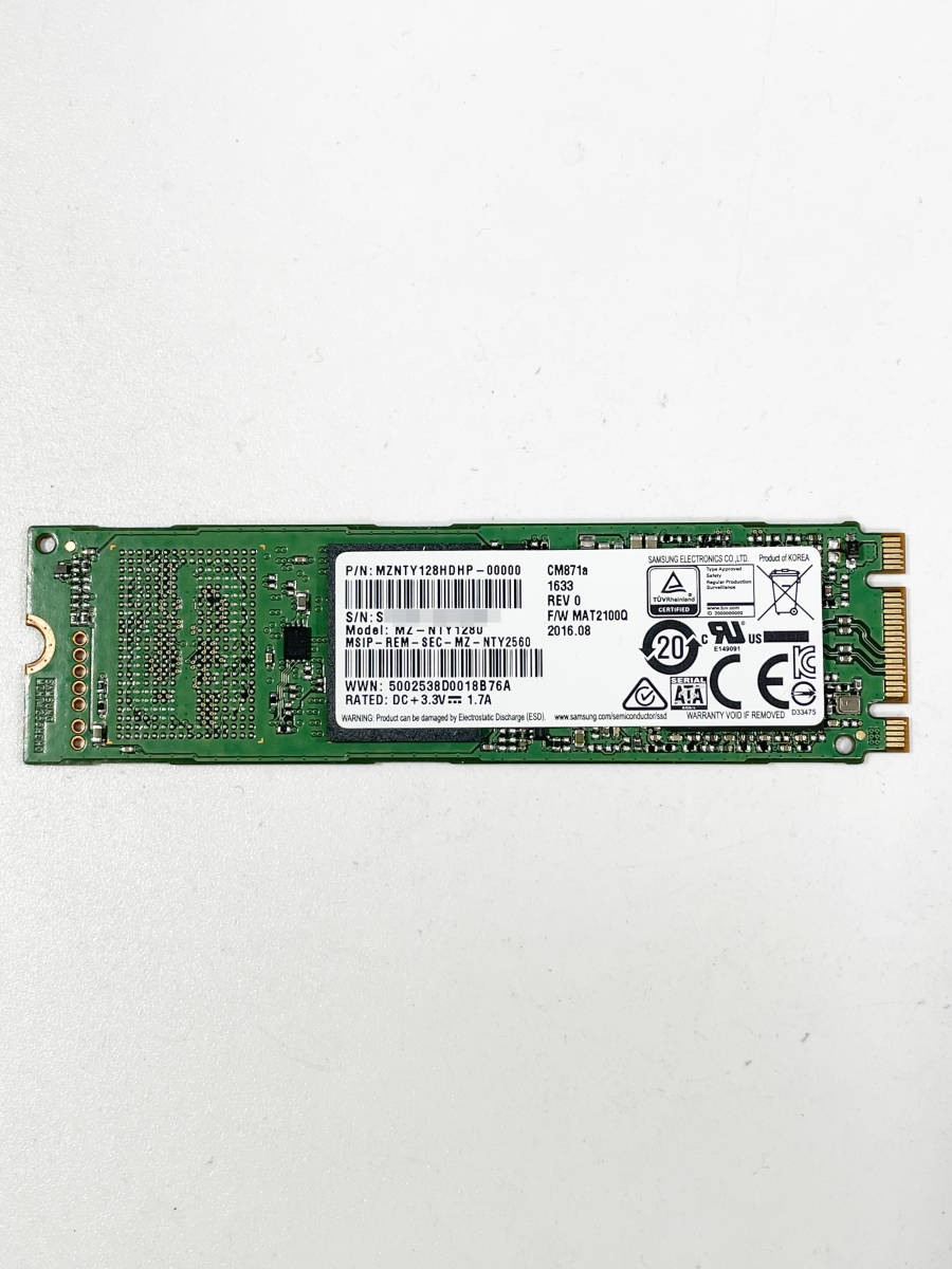 【I-867】■送料無料■中古 ★SAMSUNG★ M.2 SSD128GB 動作保証品