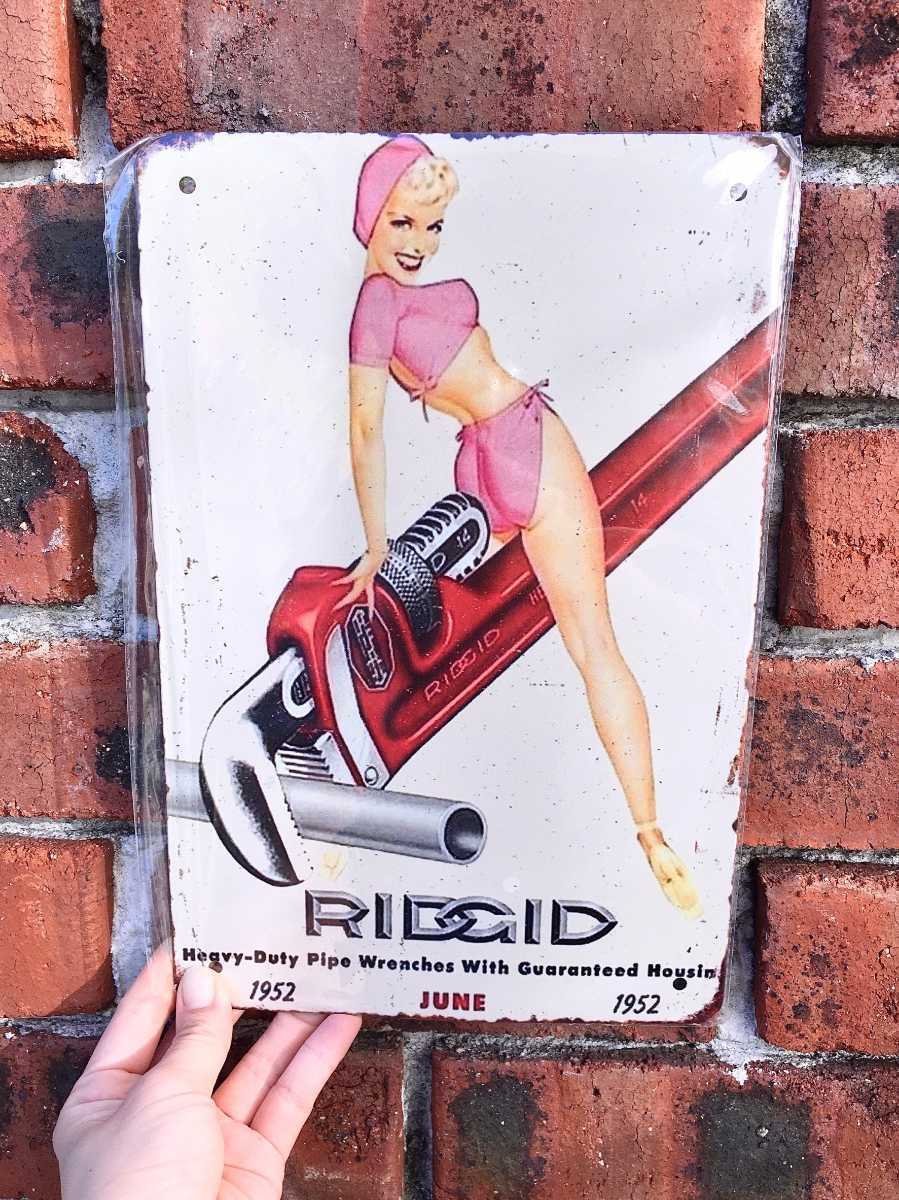 RIDGID( rigid ) retro signboard 