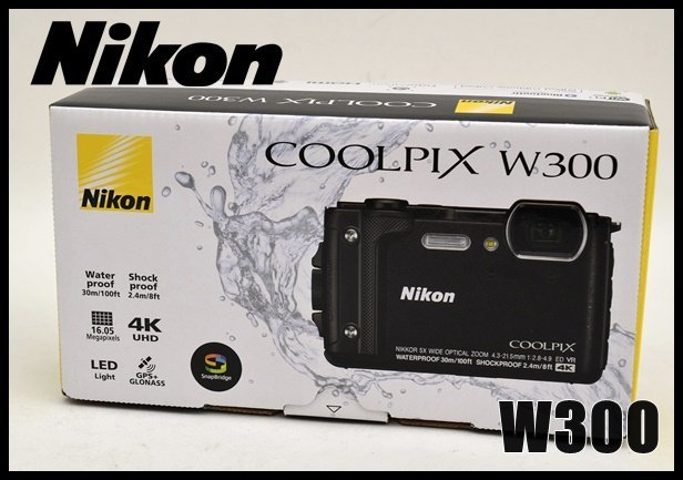 新品未使用 Nikon COOLPIX W300 デジタルカメラ ブラック 4K UHD 30m