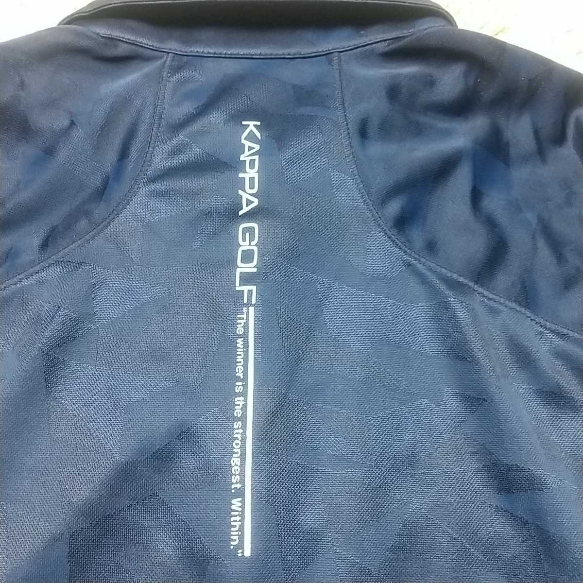 【未使用】Kappa GOLF カッパゴルフ 長袖 ポロシャツ ネイビー 紺 サイズO L XL 吸汗早乾 デオシーム 消臭 ゴルフウェア レディース_画像7