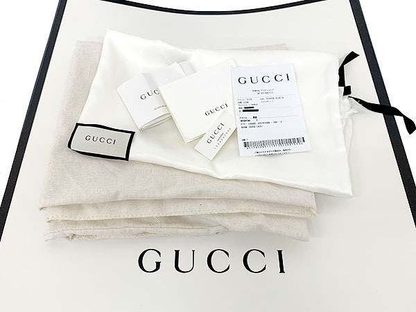 【美品/正規品】Gucci/グッチ GGエンボス バックパック 黒 ブラック レザ― 625770 1W3BN 1000 リュック