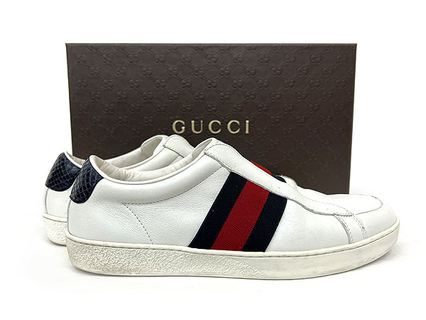 GUCCI グッチ 322749 靴 メンズ スニーカー スリッポン シェリーライン