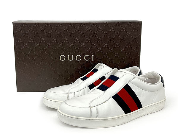 GUCCI グッチ 322749 靴 メンズ スニーカー スリッポン シェリーライン