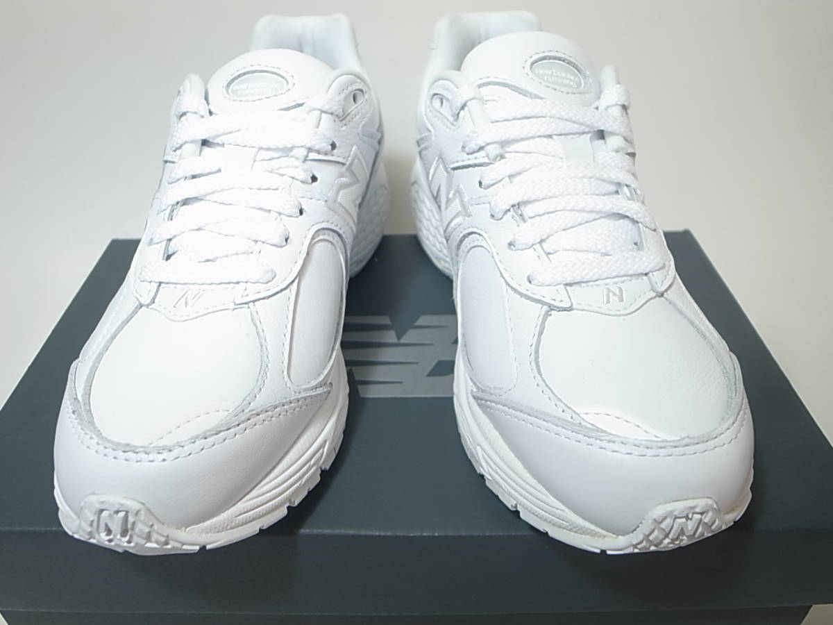 [ free shipping prompt decision ]NEW BALANCE ML2002RI 22.5cm US4.5 new goods all leather model Triple white TRIPLE WHITE LEATHER all white 