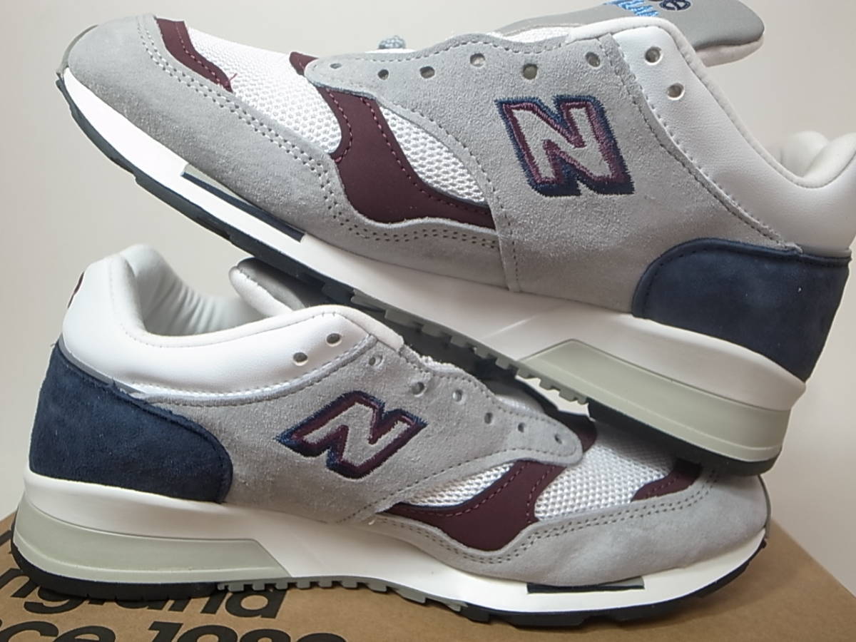 [ free shipping prompt decision ]NEW BALANCE UK made M1500NBR 24cm US6 new goods gray x navy x bar gun ti-GRAY NAVY suede mesh Britain made England made 