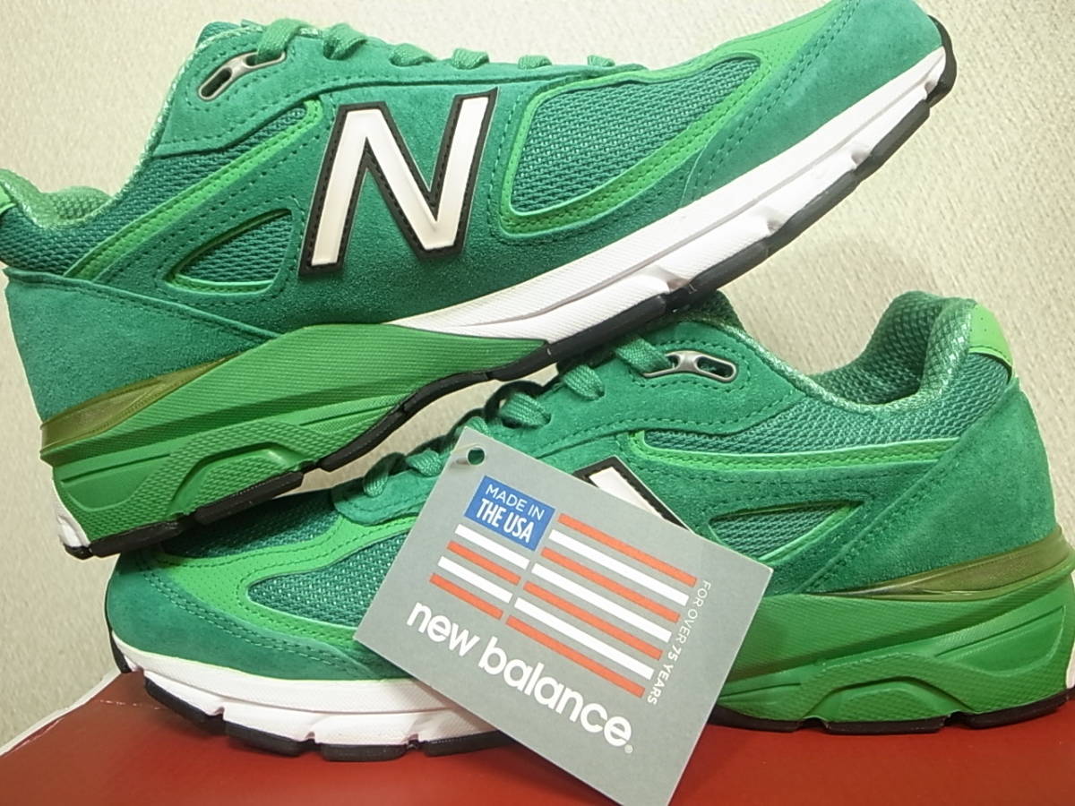 NEW BALANCE USA製 M990NG4 27cm US9新品 990v4 グリーン緑ST