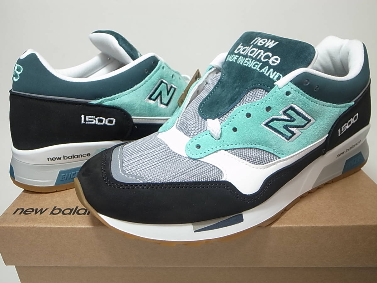 【送料無料 即決】海外限定 NEW BALANCE UK製 M1500LIB 26cm US8新品 Lava Ice Beach Pack日本未発売 ブラックxティールxグレー イギリス製_画像1