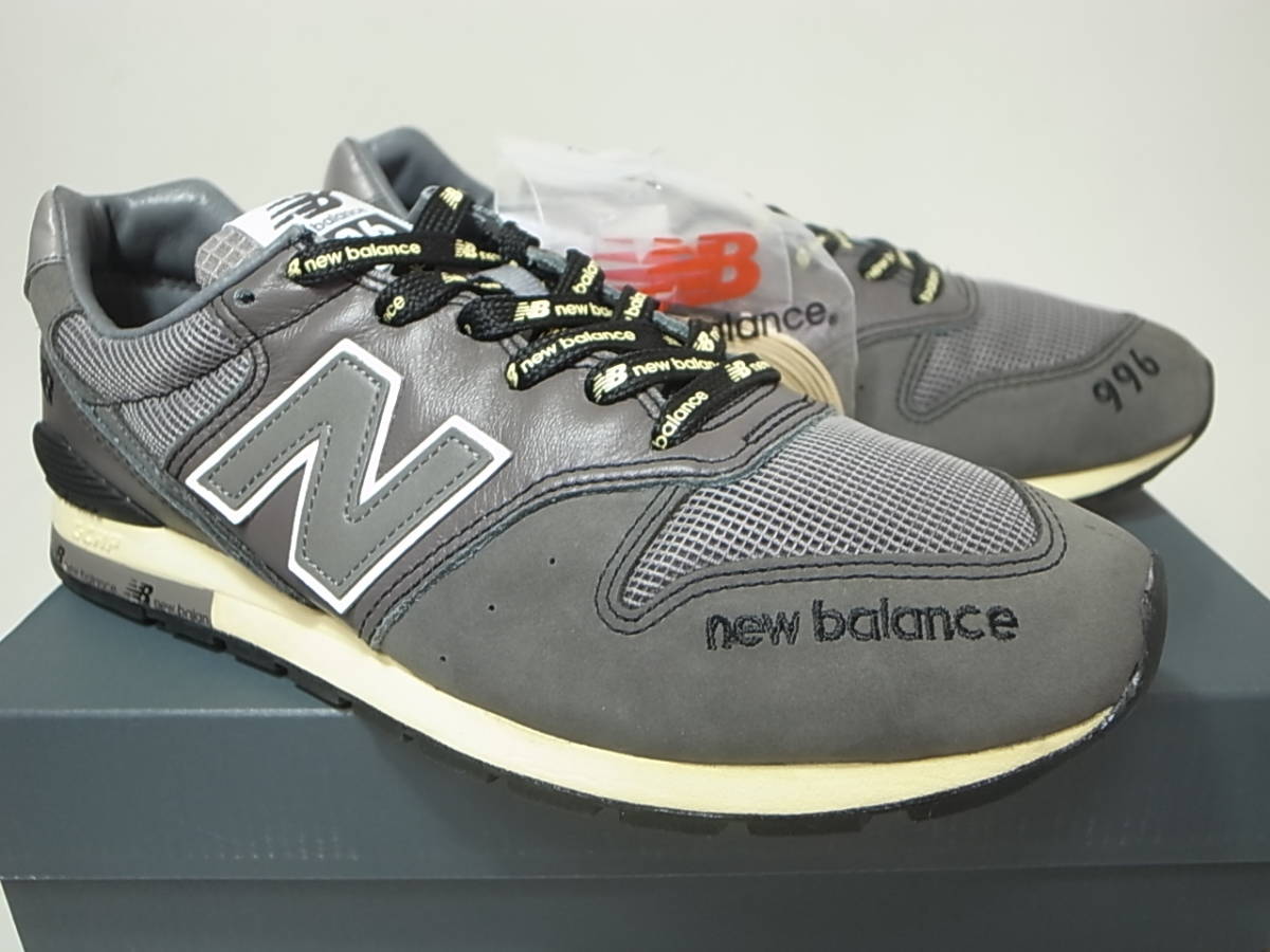 【送料無料 即決】N.HOOLYWOOD x NEW BALANCE CM996NHB 27.5cm US9.5新品エヌハリウッド別注 コラボ 日本996足限定 ダークグレー GRAY 灰色