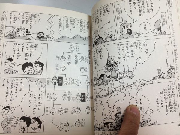 ●P765●日本の歴史●2●鎌倉江戸時代●くもんのまんがおもしろ大研究●山口太一●源頼朝鎌倉幕府北条時宗足利義満応仁の乱織田信長_画像5