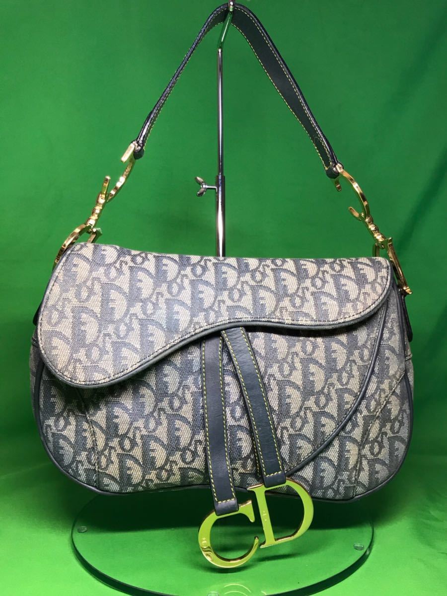 美品Christian Dior ディオールトロッターダブルサドルバックサドル
