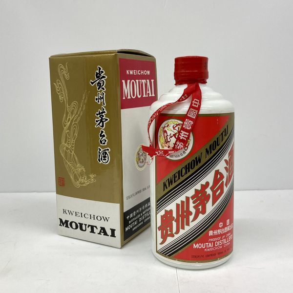 ◆1円 スタート◆ 古酒 未開栓 貴州茅台酒 KWEICHOW MOU-TAI マオタイ 天女ラベル 1995年 中国酒 白酒 陶器 500ml 53% 948g sbt-30142
