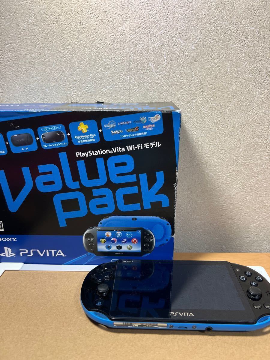 PlayStation Vita Value Pack Wi-Fiモデル ブルー/ブラック PCHJ-10022 