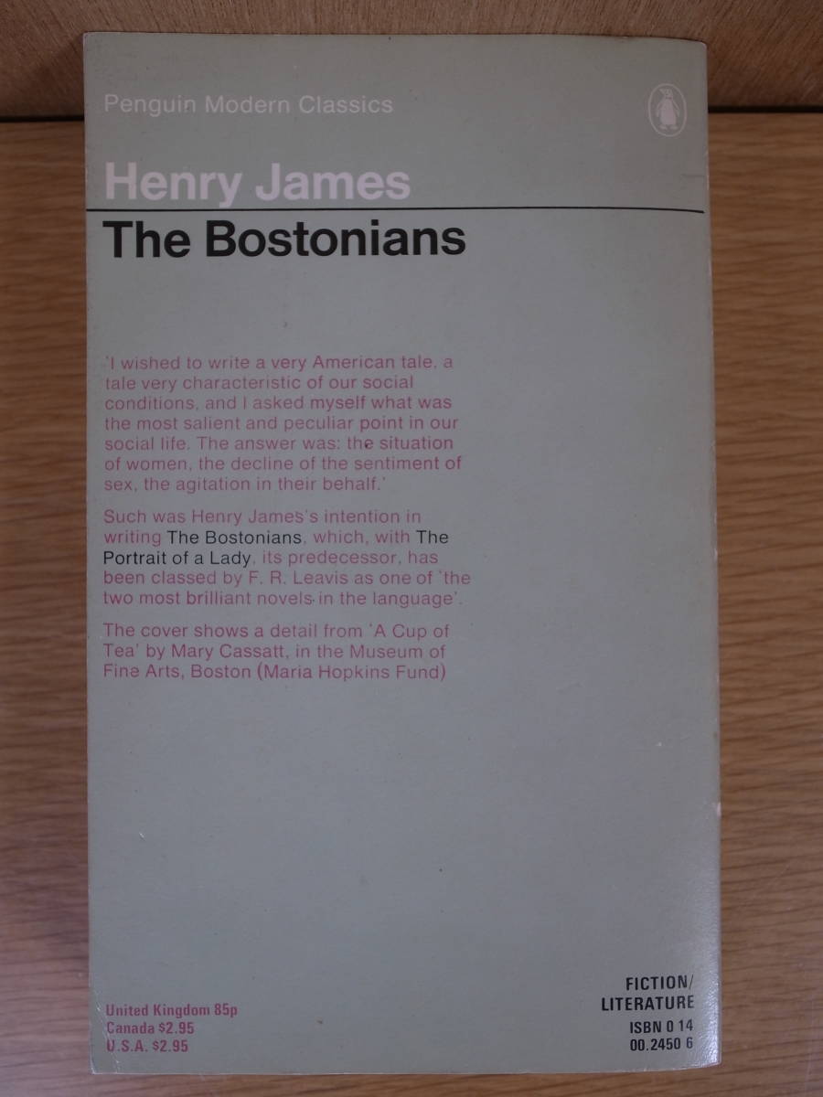ヘンリー・ジェイムズ ボストンの人々 Henry James The Bostonians Penguin Books 1977_画像2
