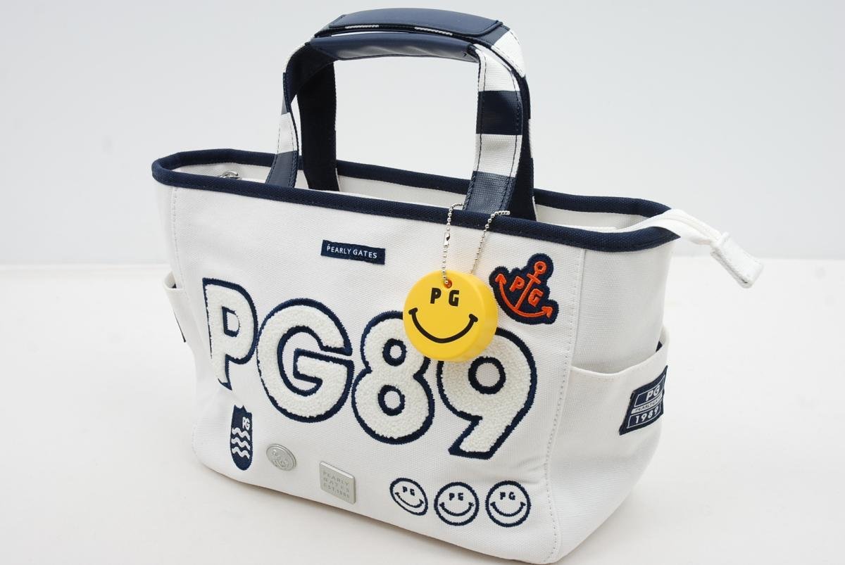 coco☆パーリーゲイツ☆MARINE帆布カートバッグ☆ラウンドバッグ☆ニコ