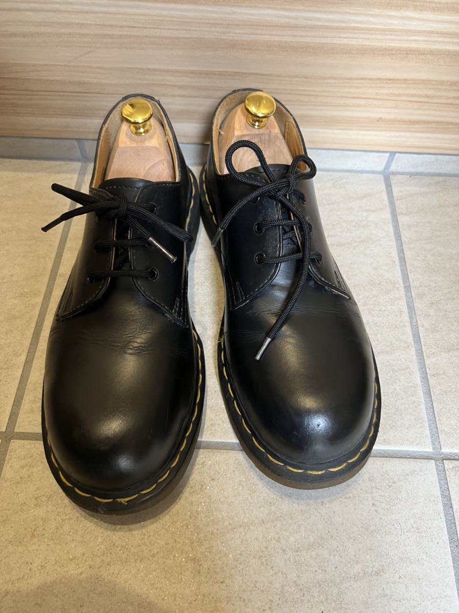 ドクターマーチン　Dr.Martens スチールトゥ 3ホールシューズ UK8 27cm シューツリーおまけ_画像1