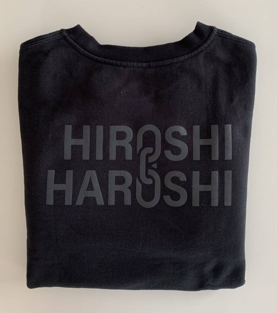 【fragment design x HAROSHI】HH Border Stripe Rib Sweat Shirts (BLACK) XL フラグメント スウェット 藤原ヒロシ ハロシ ブラック_画像6