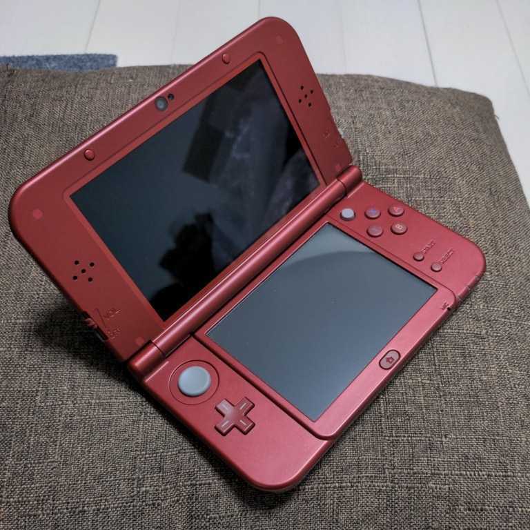 【美品】Newニンテンドー3DS LL メタリックレッド ACアダプタセット