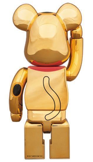 招き猫 金メッキ伍 100%&400％ BE@RBRICK ベアブリック ソラマチ メディコムトイ 東京スカイツリーMEDICOM TOY _画像2