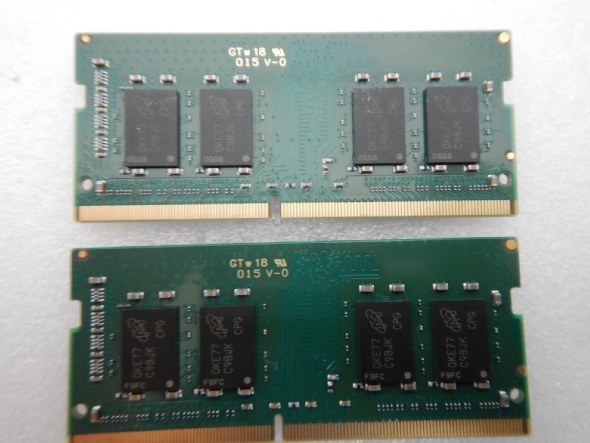 【サイコム】 Crucial 4GB DDR4-2400 SODIMM (計8GB) @Used@ u0509C_画像2