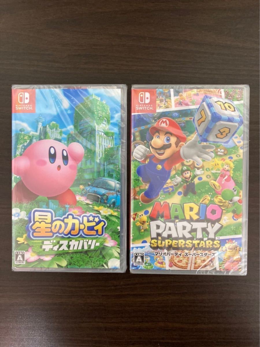 正規品 任天堂-【送料込】新品 未開封 Switch 星のカービィ マリオ 送料込み/直送 新品未開封2点セット 星のカービィ、マリオカート 家庭用ゲームソフト