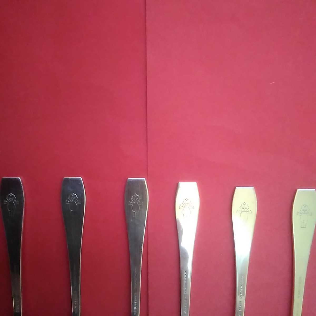 銀製、スプーンセット、6本、重さ約126g 、キューピー 銀製、スプーンセット、6本、重さ約126g 、キューピー