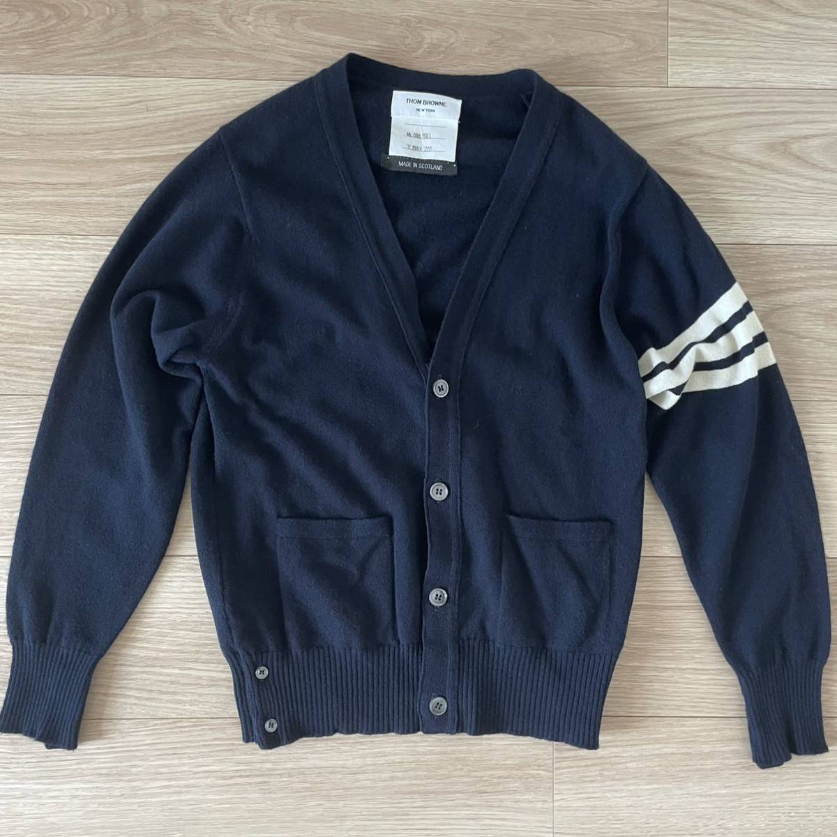 THOM BROWNE トムブラウン カシミヤ カーディガン 初期モデル 3 THOM BROWNE トムブラウン カシミヤ カーディガン 初期モデル 3