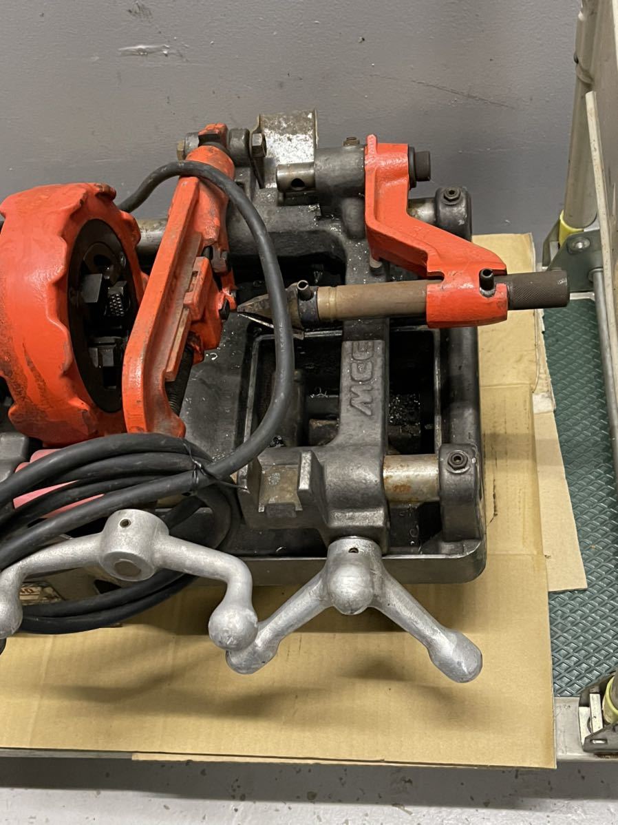MCC パイプマシン ネジプロ40 ねじ切り 100V 通電のみ確認済み MCC パイプマシン ネジプロ40 ねじ切り 100V 通電のみ確認済み