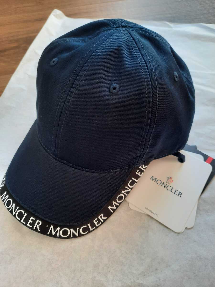 2022年激安 22SS/新作 MONCLER ロゴキャップ ネイビー Lサイズ 大人OK