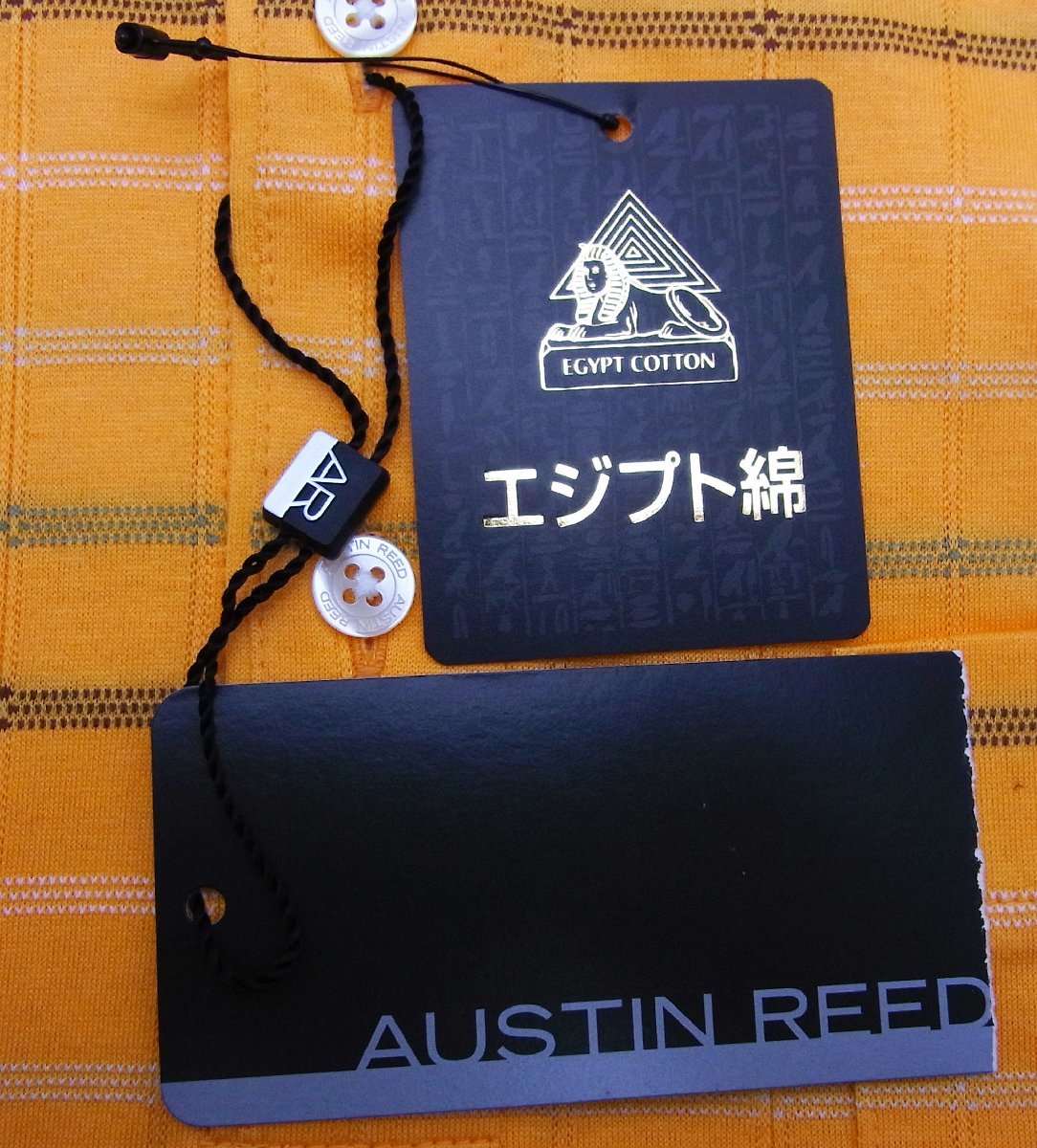 AUSTIN REED Austin Lead * polo-shirt with short sleeves orange *ejipto cotton 100% size :S* tag attaching not yet have on goods *U0519231