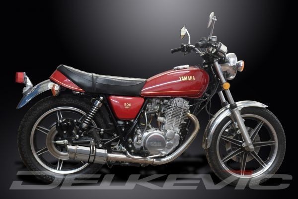 DELKEVIC スリップオンステンレスマフラー★YAMAHA SR500 1978-1999 200mm KIT02E2_画像3