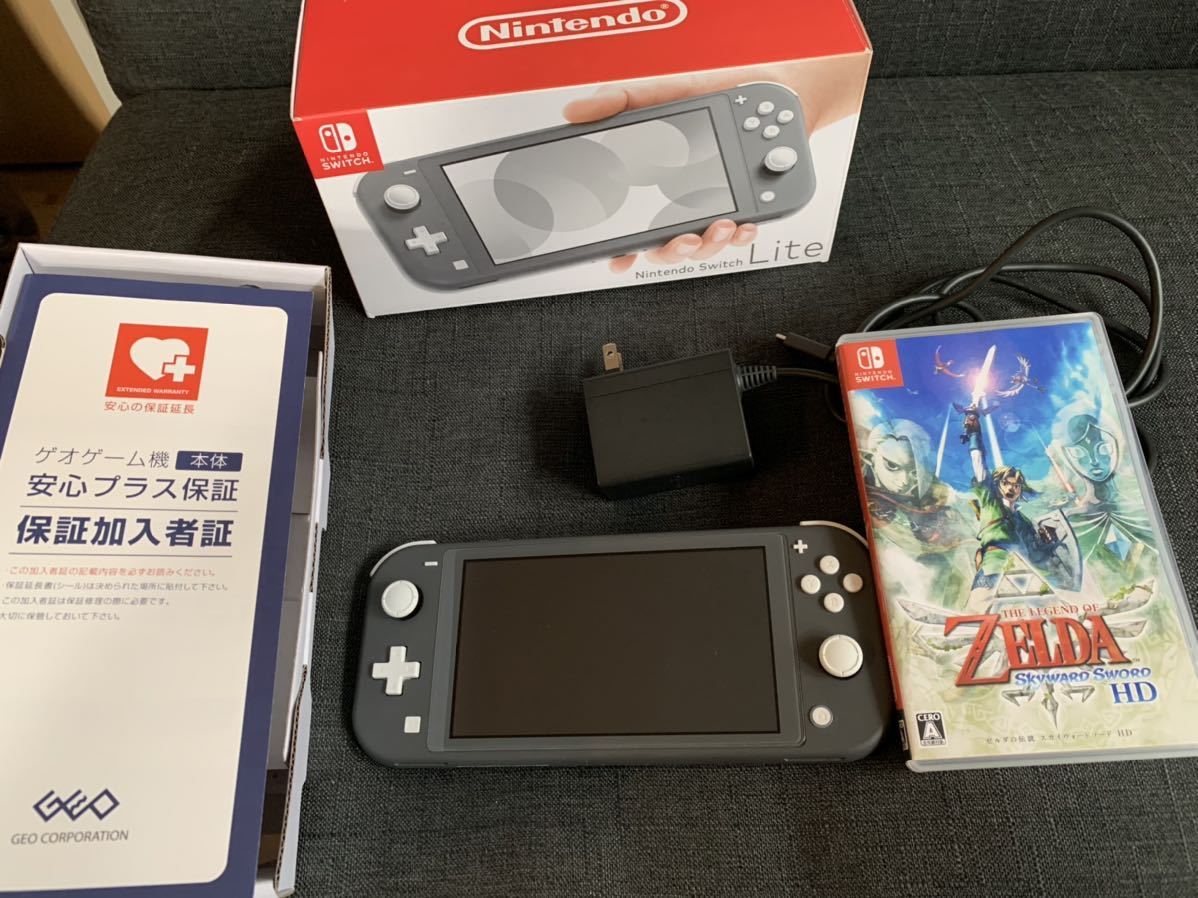 美品 保証付 Nintendo Switch ライト ソフトセット ゼルダの伝説