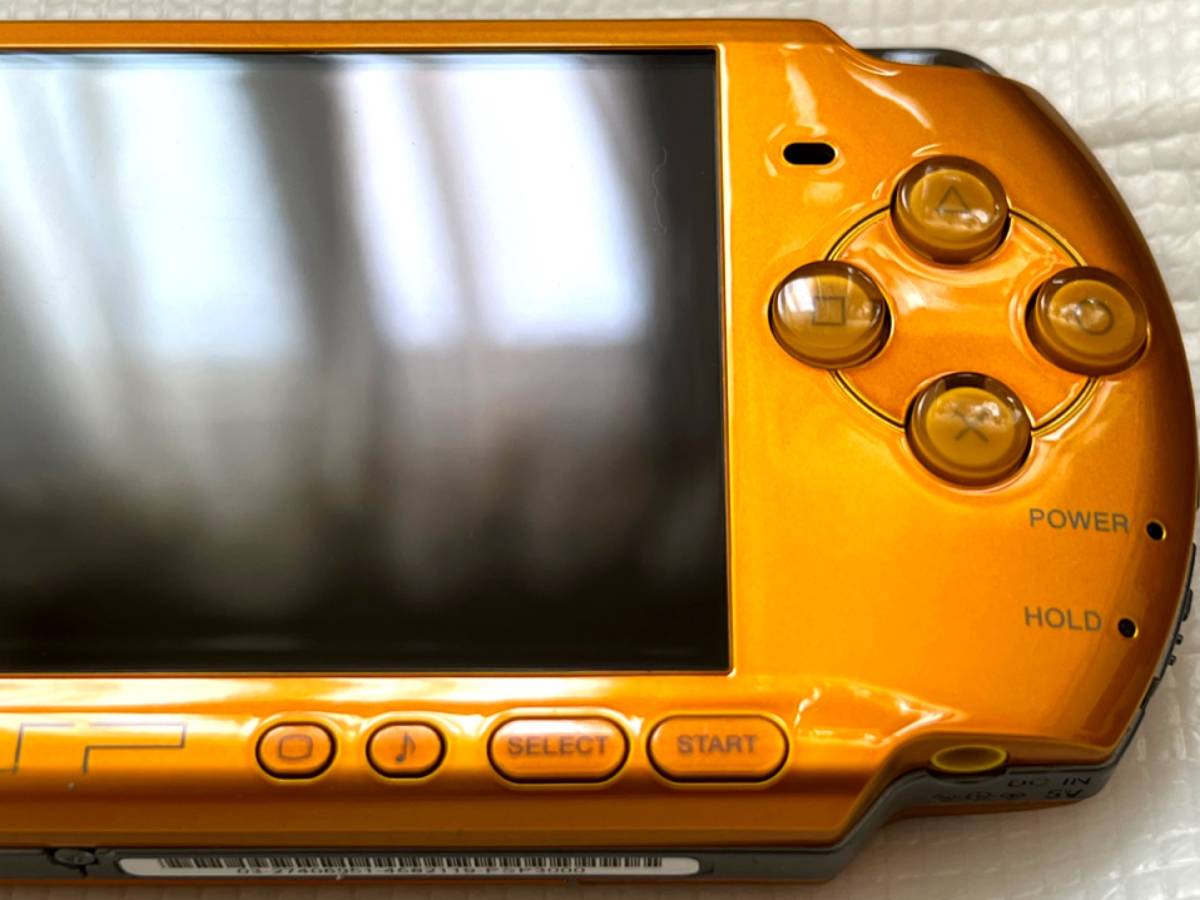 準美品・画面無傷〉PSP 3000 BY 本体 ブライト・イエロー+
