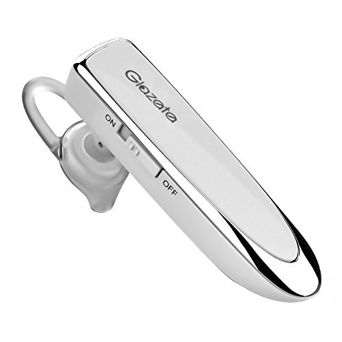 白 Glazata Bluetooth 日本語音声ヘッドセット V4.1 片耳 高音質 ，超大容量バッテリー、長持ちイヤホン、3(4510_画像2