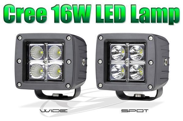 16W コンパクト キューブランプ スポット 高輝度Cree LED_画像1