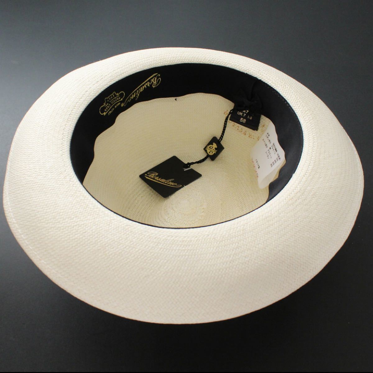 2435◇ボルサリーノ◇パナマ帽◇58(実寸56.5)◇定価89,100円◇新品