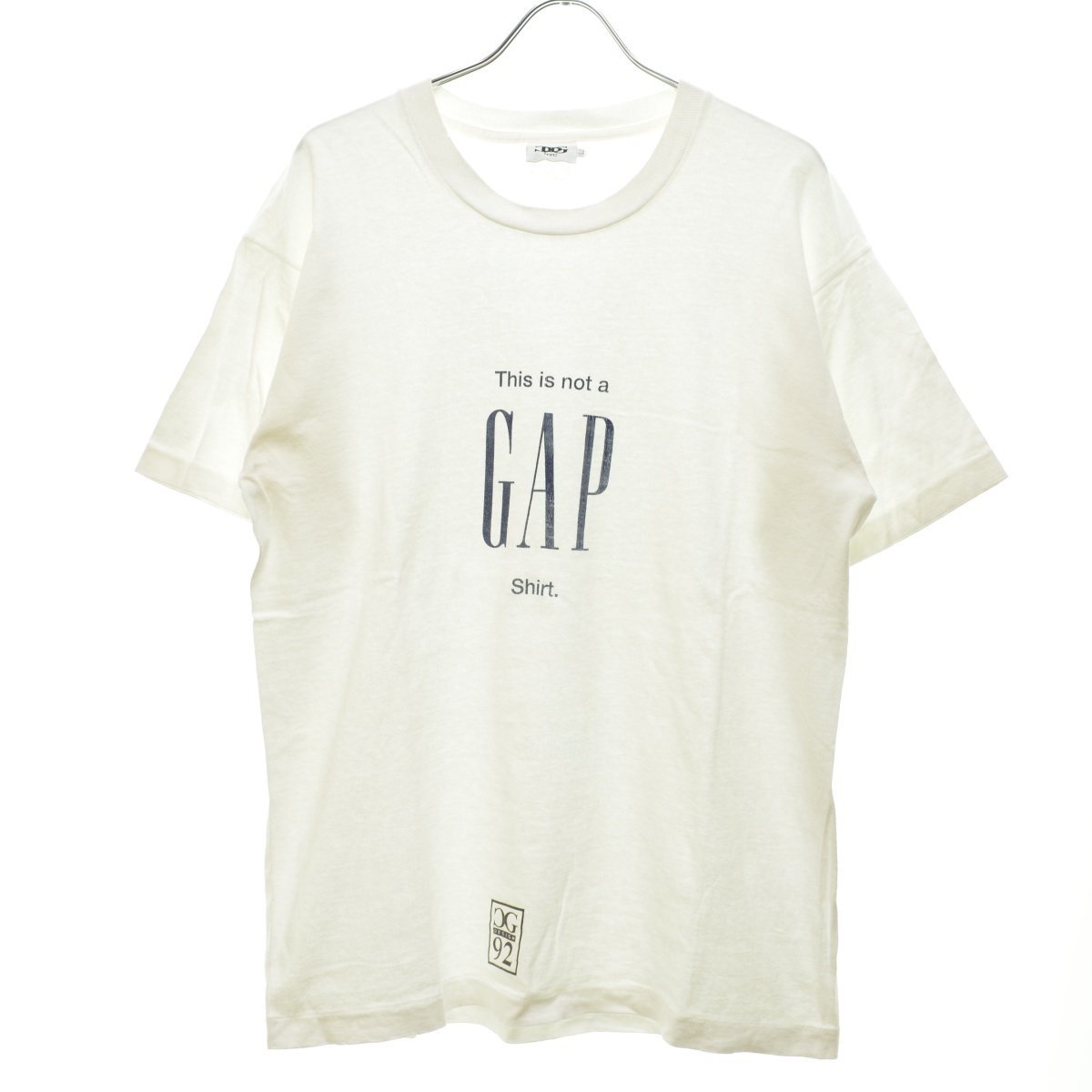 割引発見 半袖Tシャツ shirt GAP a not is This 92年 90s デザイン シージー / DESIGN 【Lサイズ】CG vintage アートt ヴィンテージ ビンテージ その他