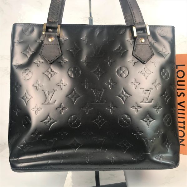 本物保証 1円~ 美品 LOUISVUITTON マットブラック ヒューストン 男女