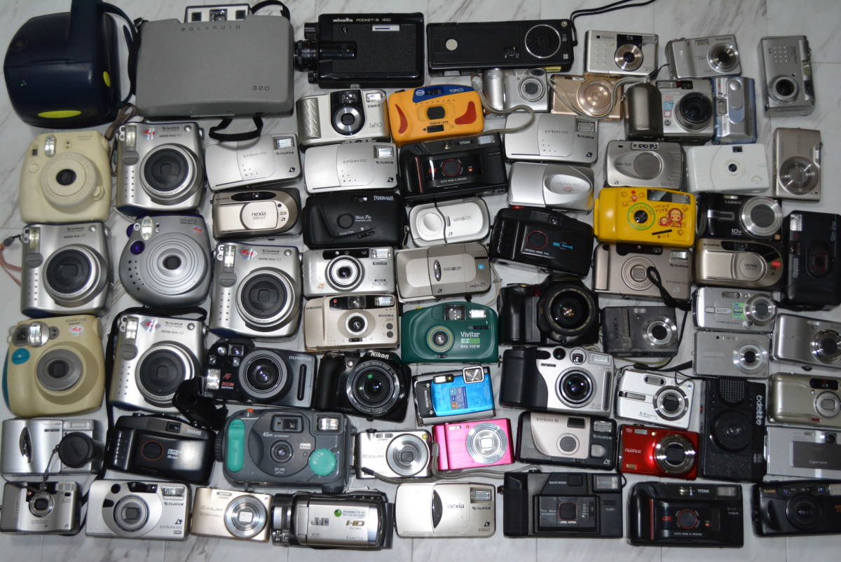ジャンクまとめ カメラ レンズ 色々 おまとめ 大量 フィルムカメラ デジタルカメラ コンパクトカメラ チェキ #h3828_画像1
