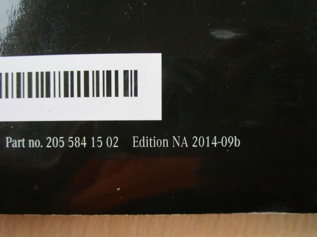 *a2813* Mercedes Benz S205 C Class Station Wagon C180 C200 2014 year owner manual | instructions supplementation version | case other *