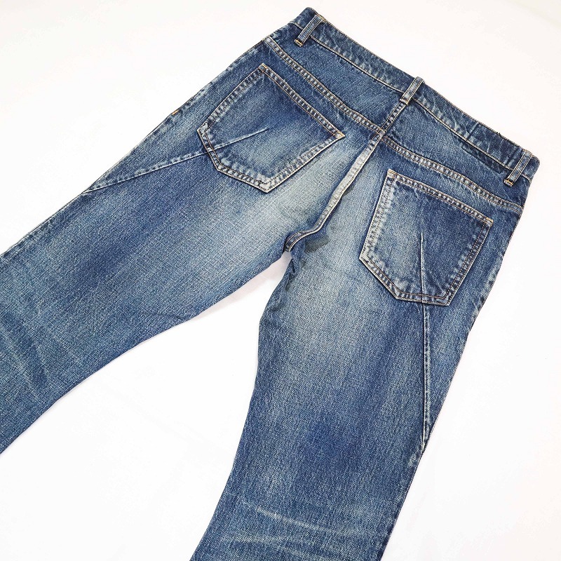 売れ筋がひ贈り物! ATTACHMENT アタッチメント フレアデニムパンツ ボタンフライ ヴィンテージ加工 日本製 Lサイズ ボトムス 売れ筋がひ贈り物! ATTACHMENT アタッチメント フレアデニムパンツ ボタンフライ ヴィンテージ加工 日本製 Lサイズ ボトムス