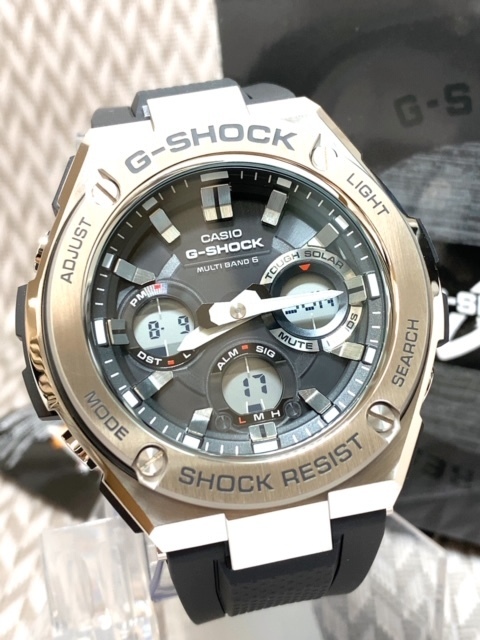 新品 G-SHOCK 電波ソーラー腕時計 G-STEEL カシオ Gショック Gスチール CASIO 腕時計 ビックフェイス 電波ソーラー 多機能腕時計_画像3
