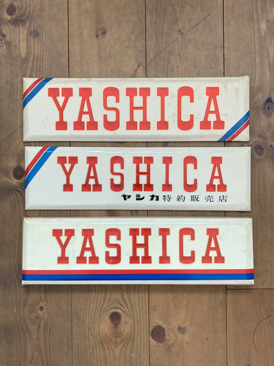 510E ヤシカ YASHICA カメラ 看板 昭和レトロ アンティーク 当時物_画像1