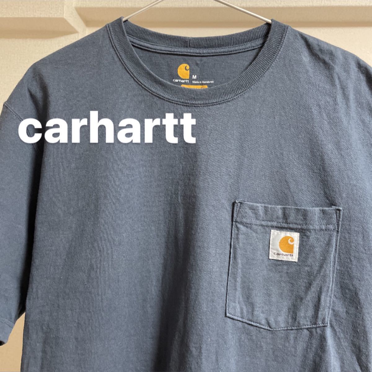 【値下げ中】Carhartt カーハート Tシャツ　Mサイズ　ネイビー