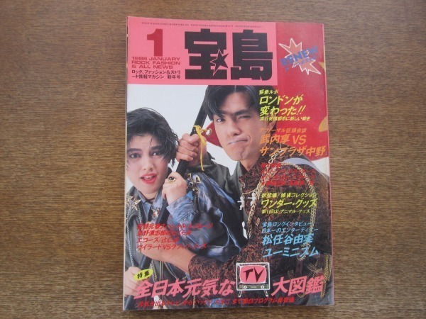 2012MK●宝島 1986昭和61.1●元気なTV大図鑑/松任谷由実/辻仁成(エコーズ)/佐野元春/忌野清志郎/戸川純/石井光三/武内享×サンプラザ中野_画像1