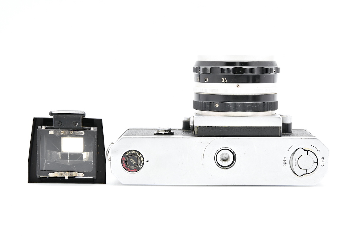 Nikon F アイレベル 初期 + NIKKOR-S Auto 5.8cm F1.4 + 5cm F1.2 ニコン フィルムカメラ MF一眼レフ 標準単焦点レンズ セット ■00225_画像5