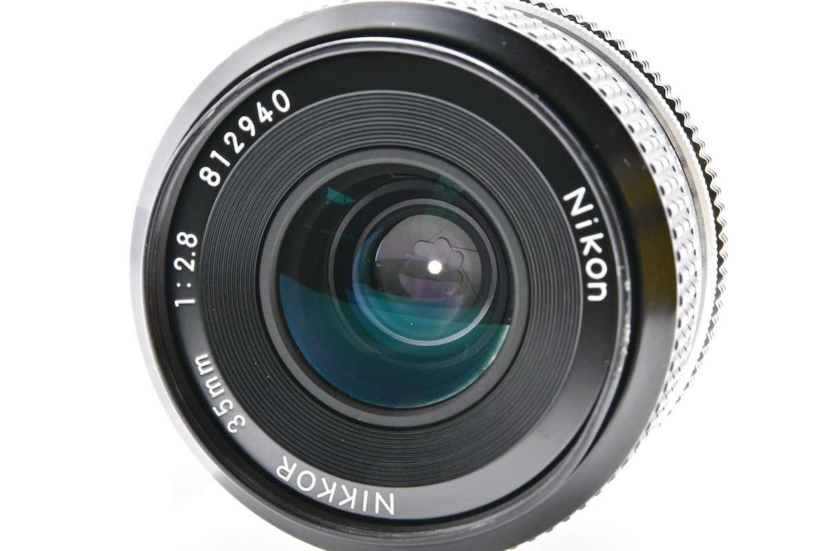 Nikon 非AI NEW NIKKOR 35mm F2.8 Fマウント ニコン 広角単焦点レンズ MF一眼レフ用 交換レンズ ■00668_画像9