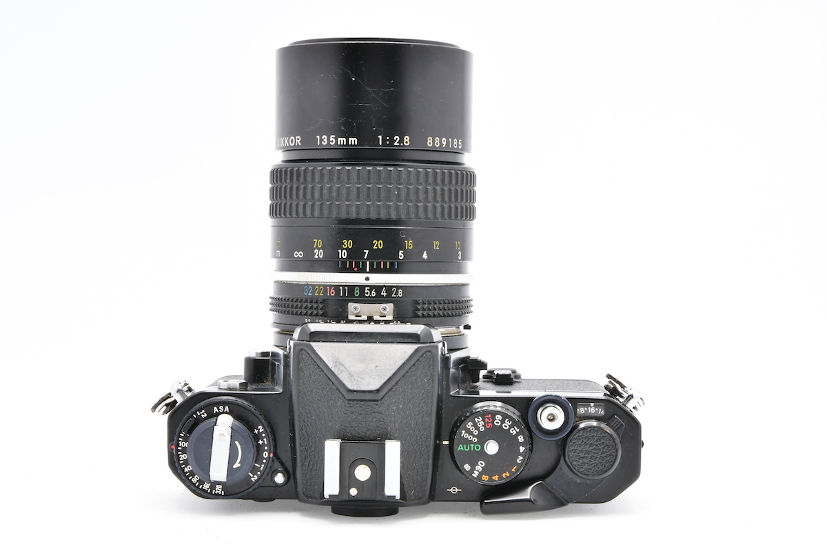 Nikon FE ブラック + AI NIKKOR 135mm F2.8 + TAMRON 28-50mm F3.5-4.5 07A フィルムカメラ MF一眼 中望遠 広角レンズ ニコン ■00748_画像4