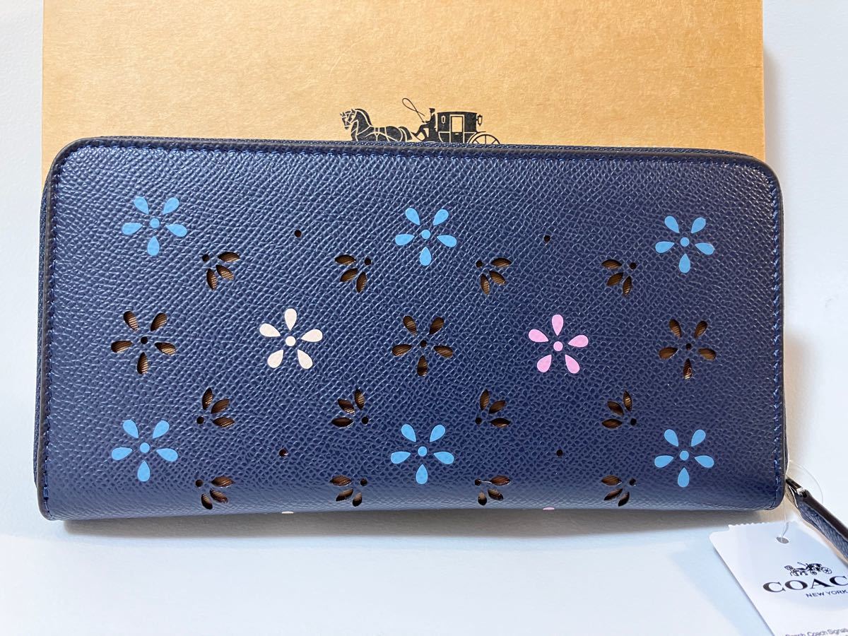 COACH コーチ 長財布 財布 ネイビー 花柄 新品 未使用|Yahoo COACH コーチ 長財布 財布 ネイビー 花柄 新品 未使用|Yahoo