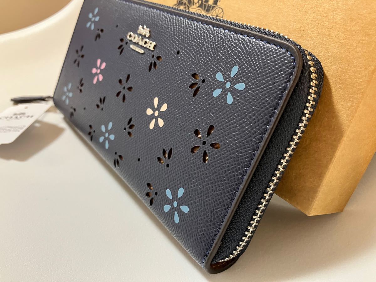 COACH コーチ 長財布 財布 ネイビー 花柄 新品 未使用|Yahoo COACH コーチ 長財布 財布 ネイビー 花柄 新品 未使用|Yahoo